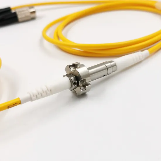 Conector giratório ótico da junção/anel deslizante da fibra da baixa diafonia com canal único e padrão militar