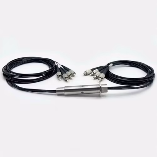 Junta rotativa de fibra óptica com GJB150 e FC/PC/SMA (1