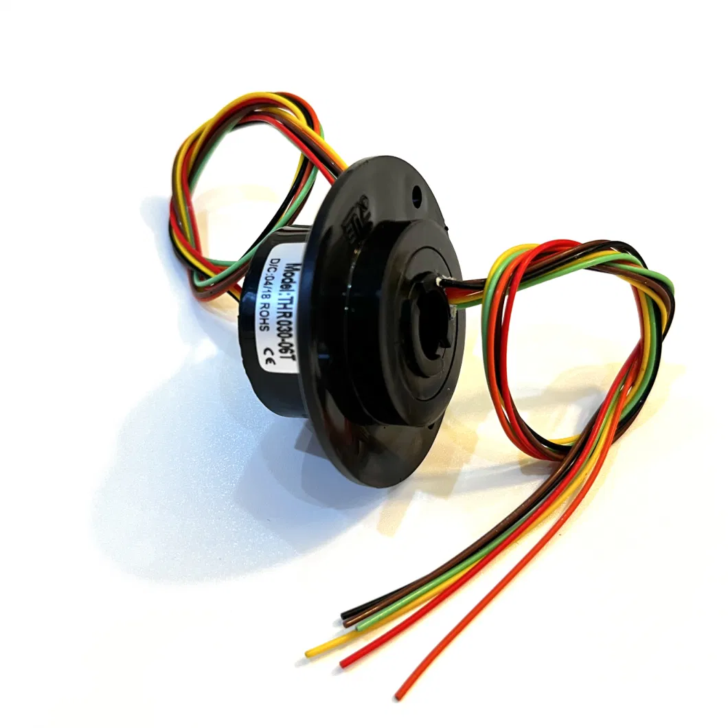 6 Wires Through Bore Capsule Slip Ring for Industry Process Equipment